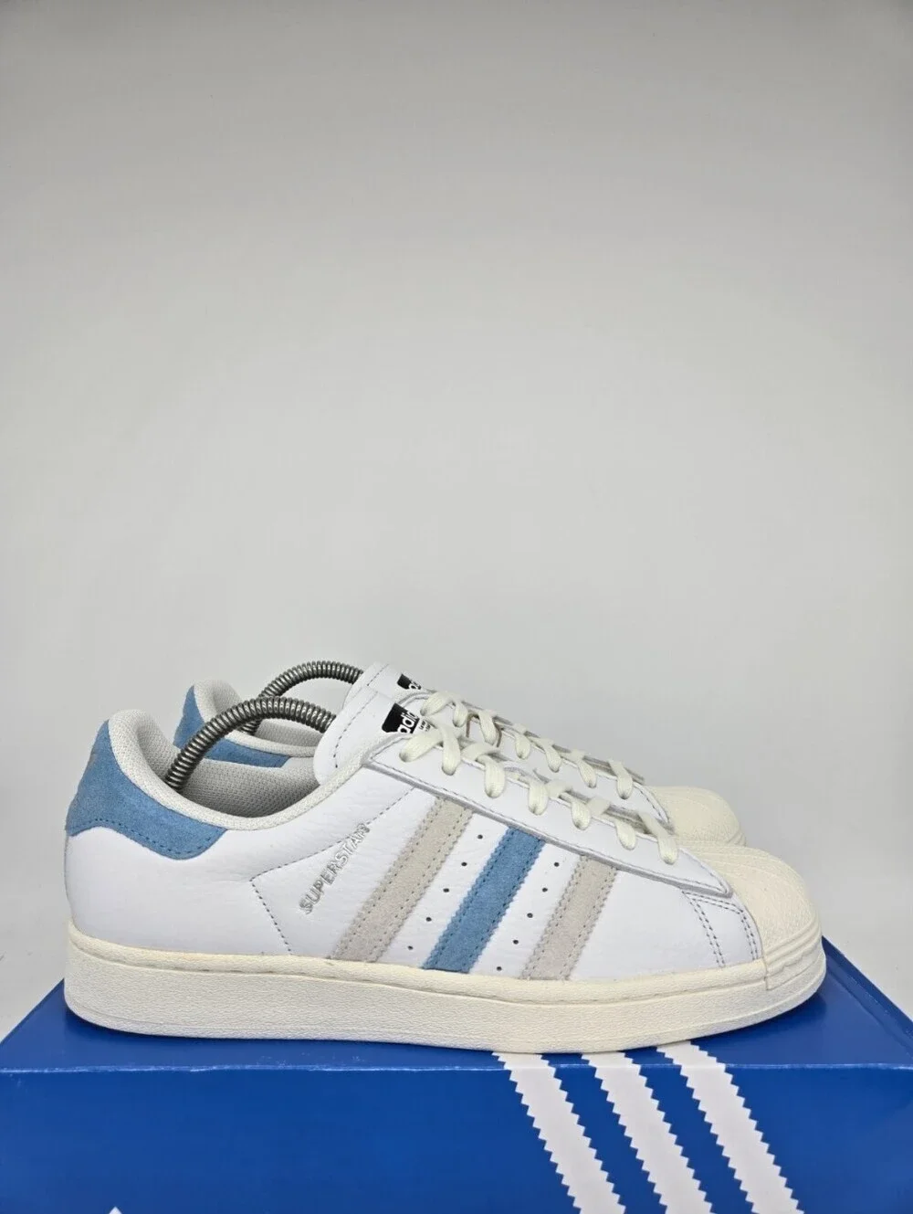 Adidas Men's Superstar GZ9381 Cream White Preloved Blue Shoes Size 9